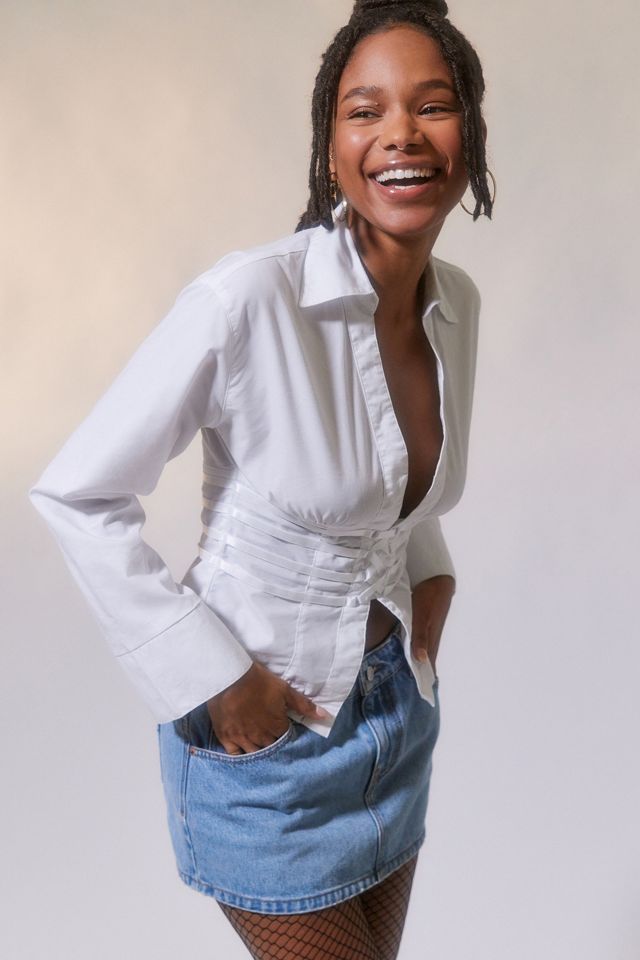 UO Starla Camicia aderente in vita #2