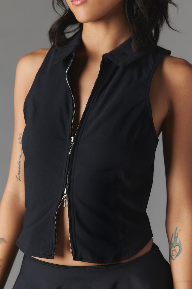 Silence + Noise Iris Zip-Through Tank Top #1