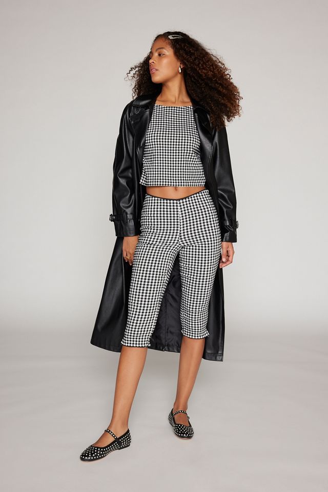 Kimchi Blue Little Lies Gingham Apron Top #1