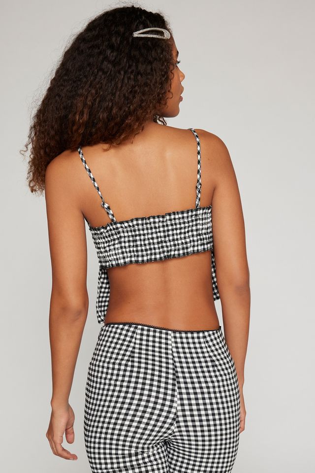 Kimchi Blue Little Lies Gingham Apron Top #3