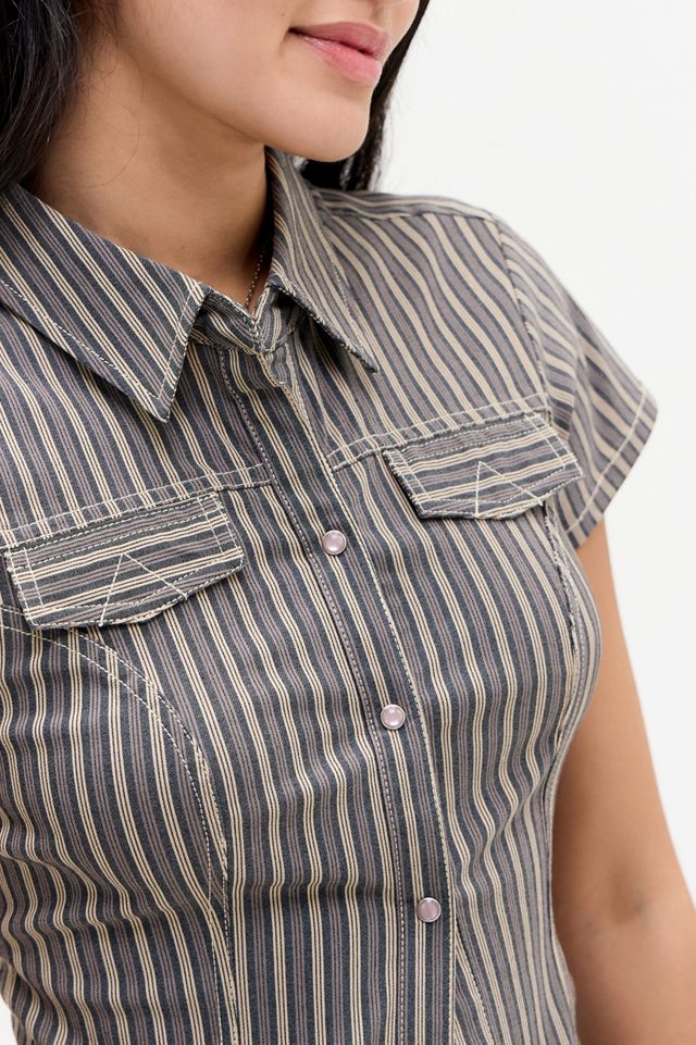 Silence + Noise Polly Bengaline Shirt #2