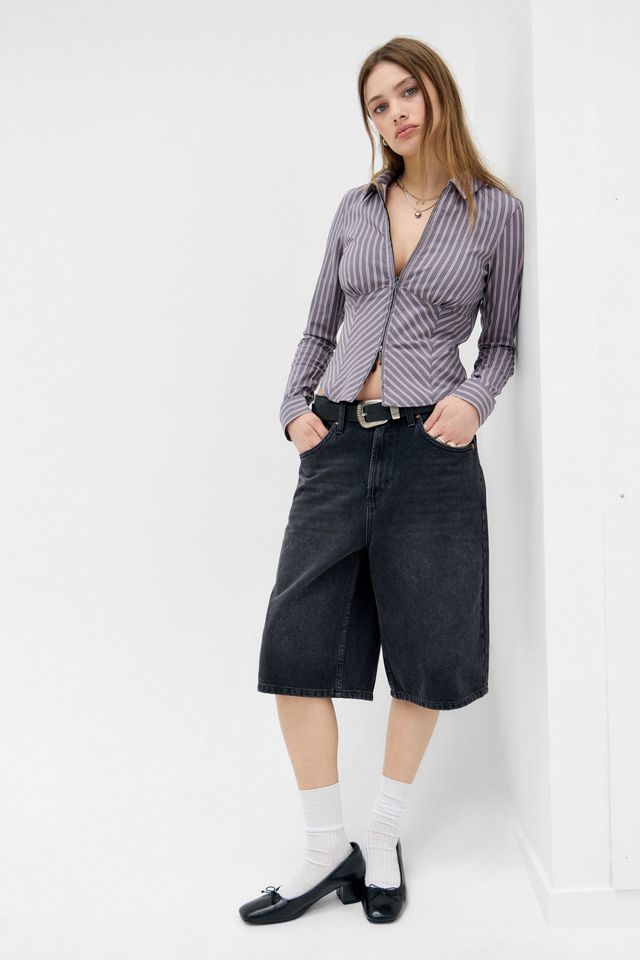 Silence + Noise Hailey Zip Through Shirt #1