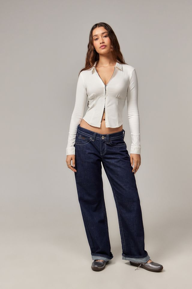 Silence + Noise Hailey Zip Through Shirt #1