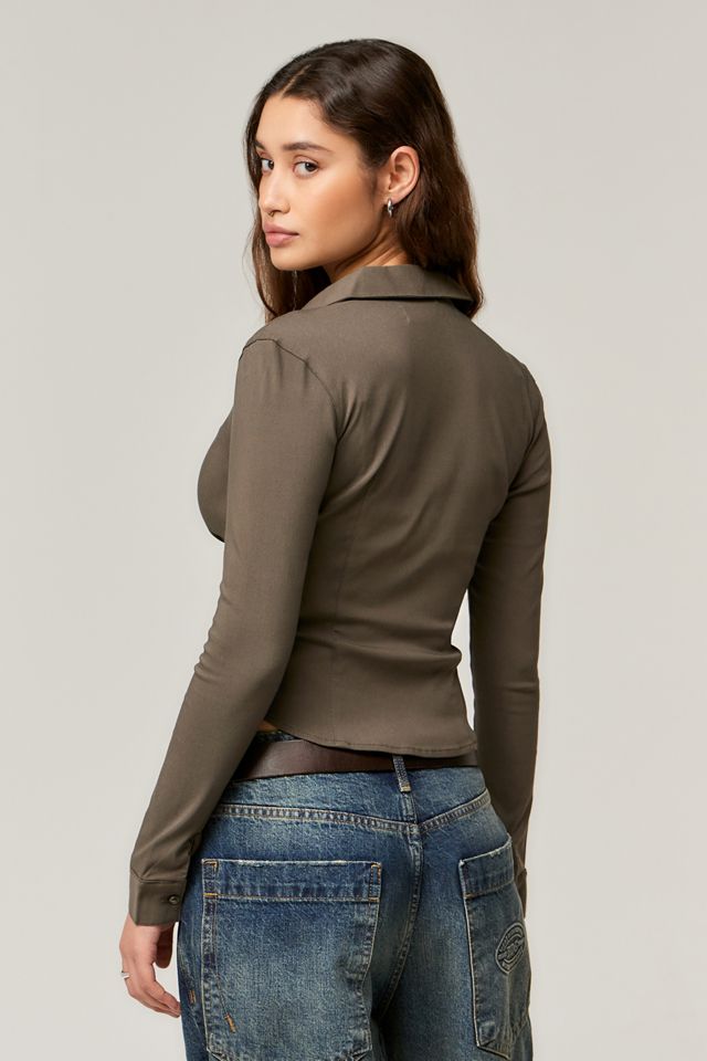 Silence + Noise Hailey Zip Through Shirt #3
