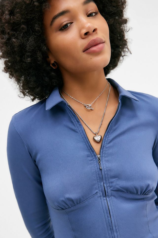 Silence + Noise Hailey Zip Through Shirt #2