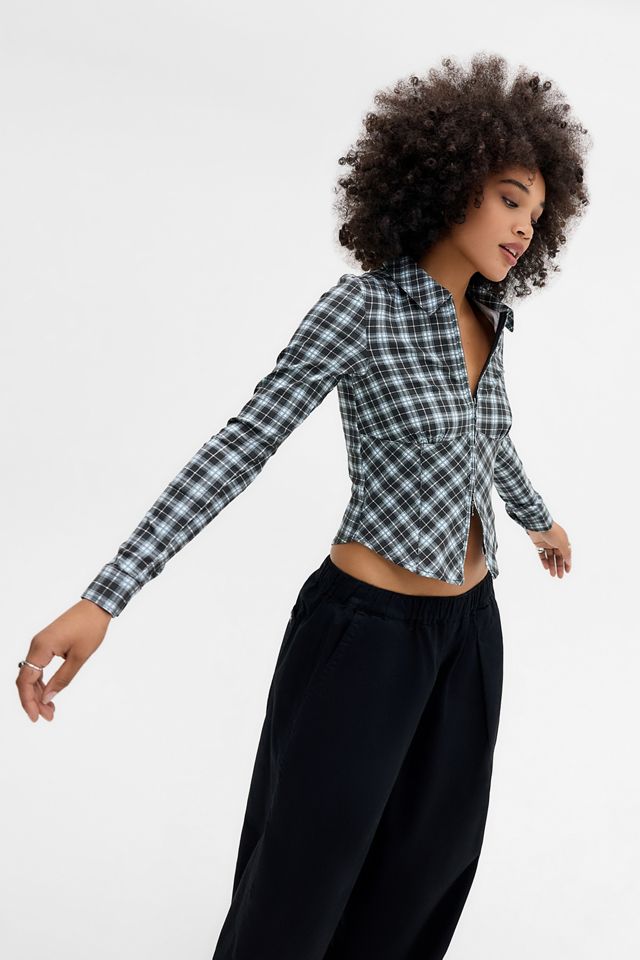 Silence + Noise Hailey Zip Through Shirt #1