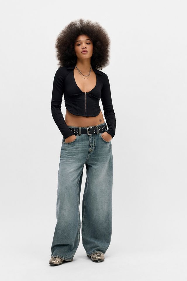 Silence + Noise Blake Backless Long Sleeve Top #3