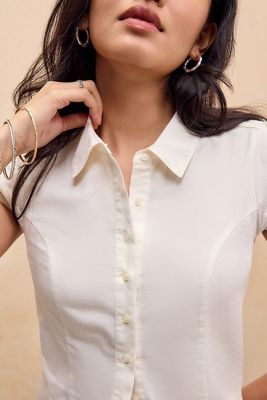 Kimchi Blue Chloe Cap Sleeve Shirt