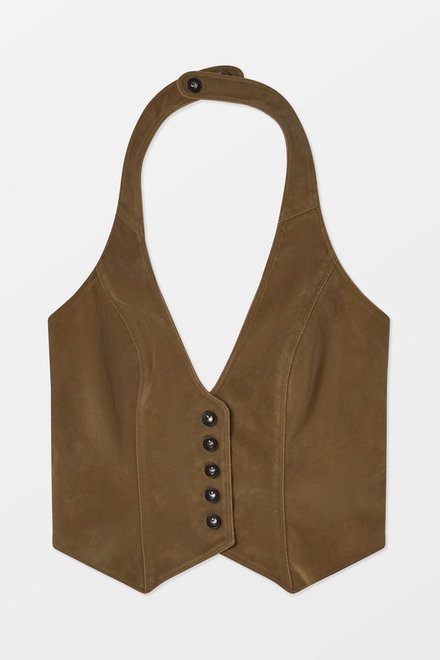 Silence + Noise Esme Halter Top aus Kunstwildleder #6