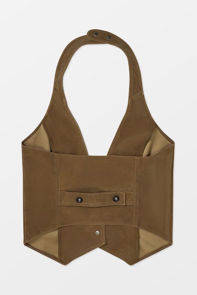 Silence + Noise Esme Halter Top aus Kunstwildleder #7