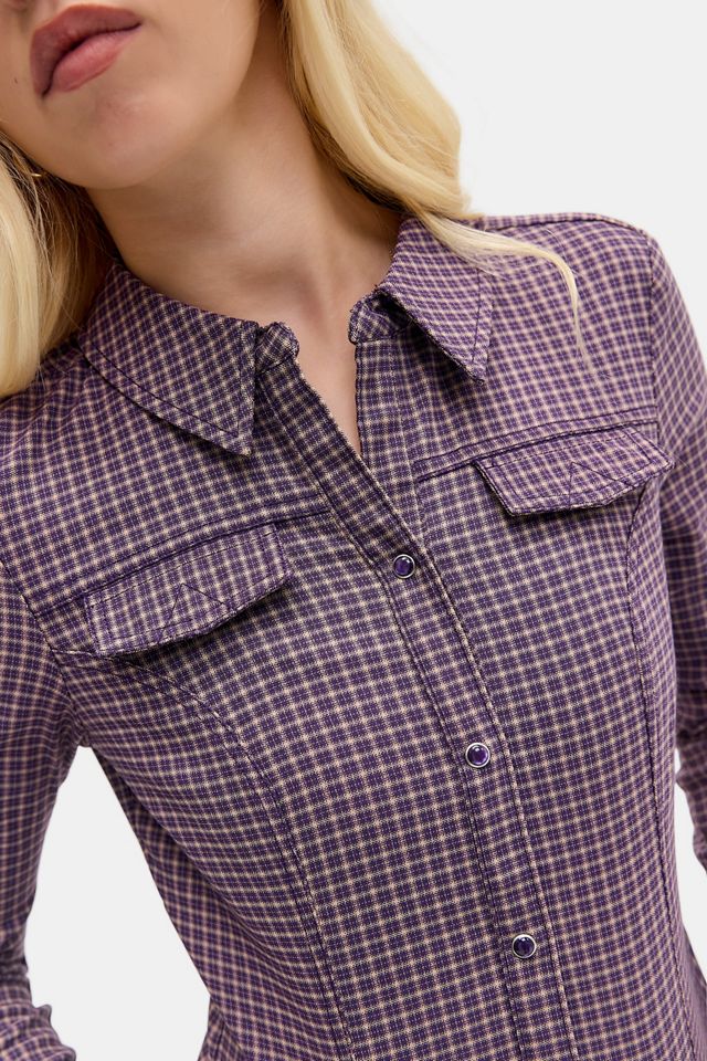 Chemise manches 3/4 Silence + Noise Polly Bengaline #2