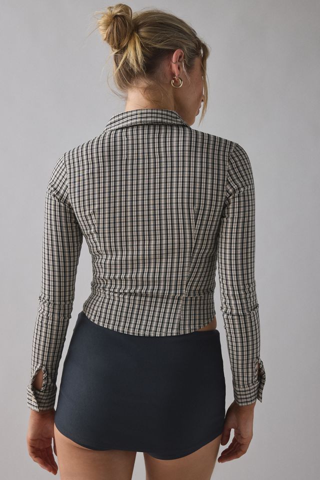 Chemise ajustée à manches longues UO Hailey #3