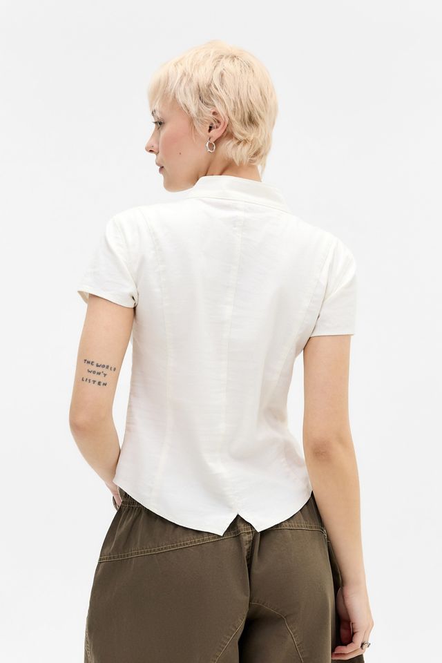 Camisa BDG Milo Militar Suave con Detalle de Botones #3