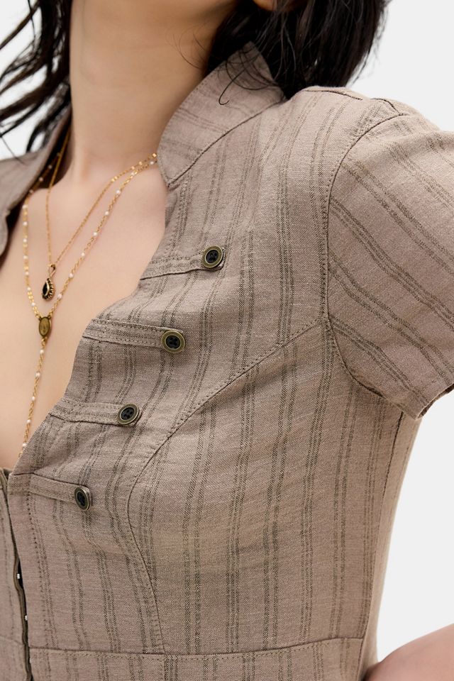 Camisa BDG Milo Militar Suave con Detalle de Botones #2
