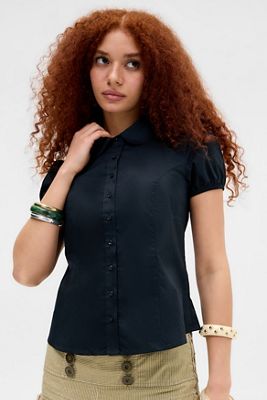 Camisa con Cuello Redondo Clover Kimchi Blue