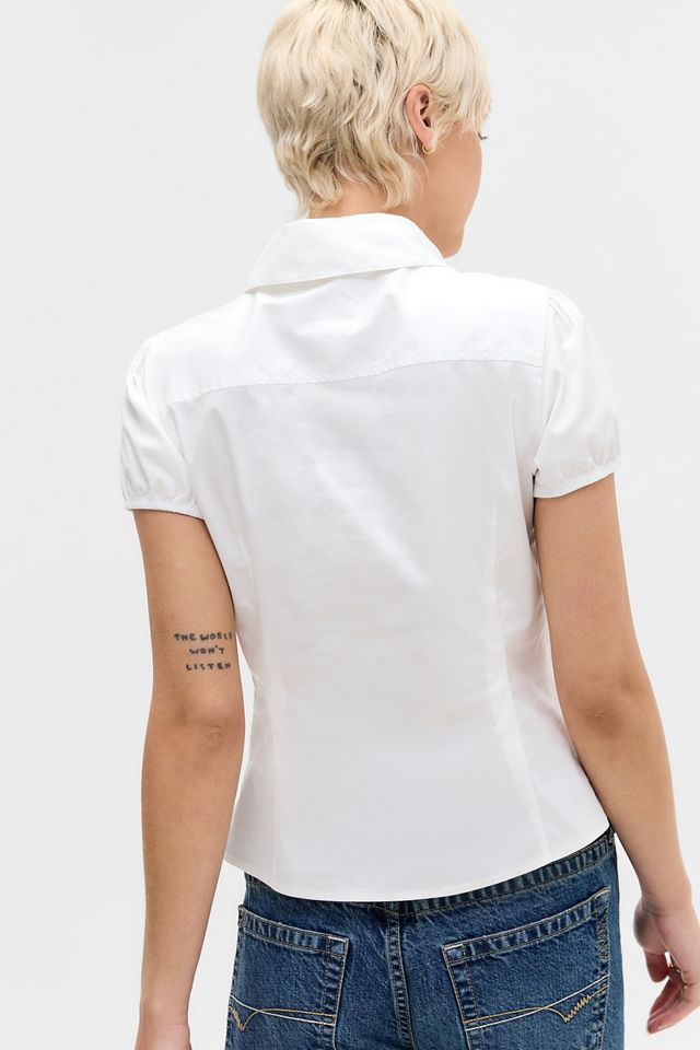 Camisa con Cuello Redondo Clover Kimchi Blue #3