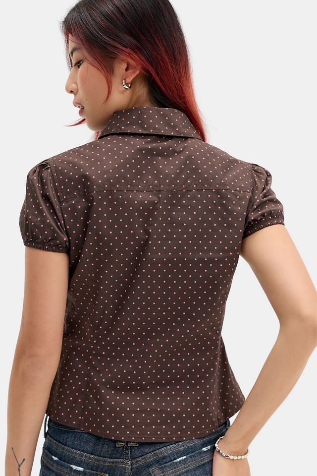 Camicia con Colletto Tondo Clover Kimchi Blue #3