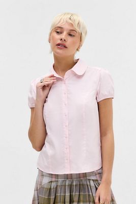 Kimchi Blue Clover Hemd mit rundem Kragen