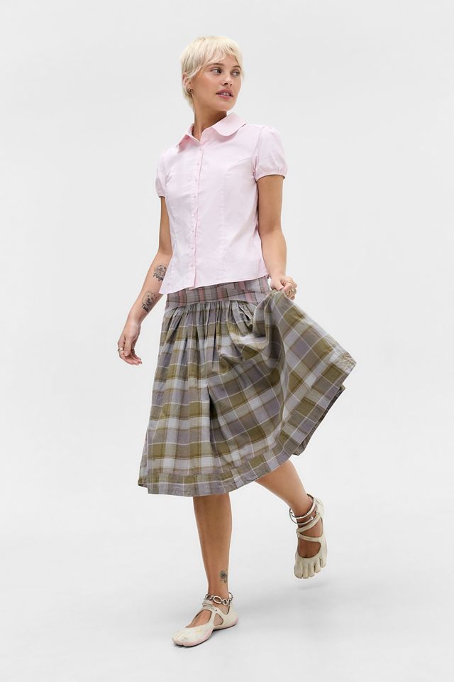 Kimchi Blue Clover Round Collar Shirt #1