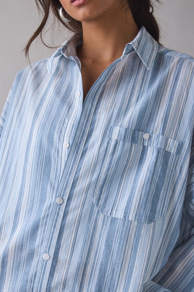 BDG Alex Breezy Stripe Shirt #1