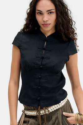 Camicia Frankie con Alamari Kimchi Blue