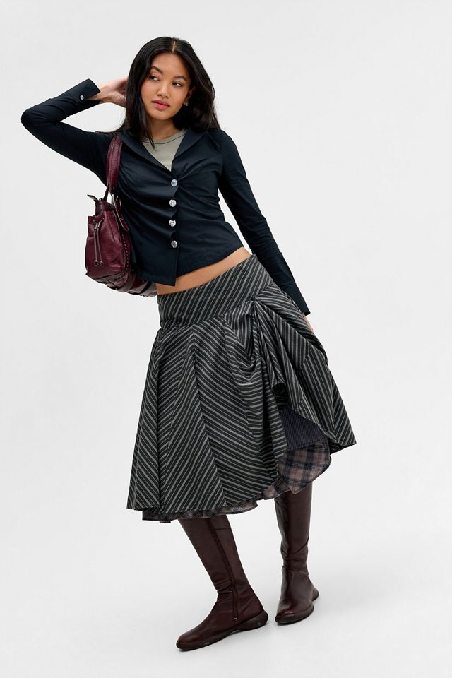 Silence + Noise Vix Poplin Asymmetric Shirt #2