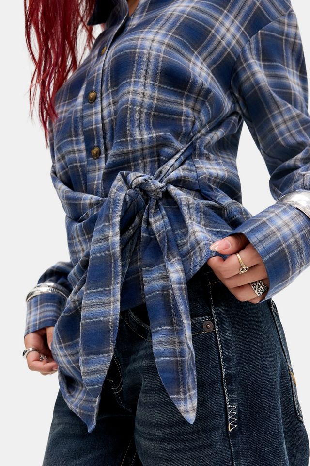 BDG Luca Check Side Tie Shirt #1