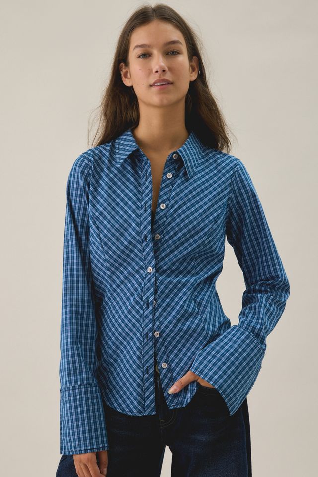 Camicia UO Leilani a Quadri Slim Taglio in Sbieco #1