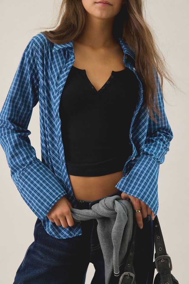 Camicia UO Leilani a Quadri Slim Taglio in Sbieco #3