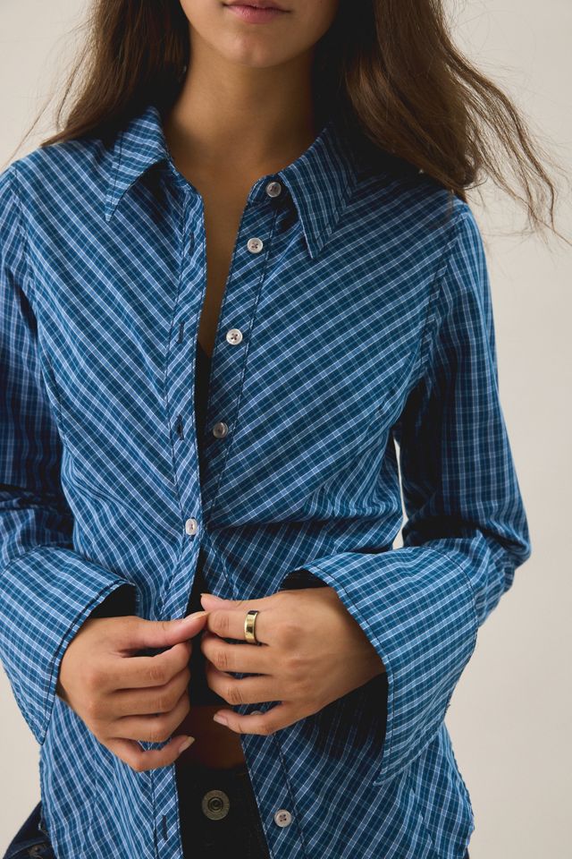 Camicia UO Leilani a Quadri Slim Taglio in Sbieco #5