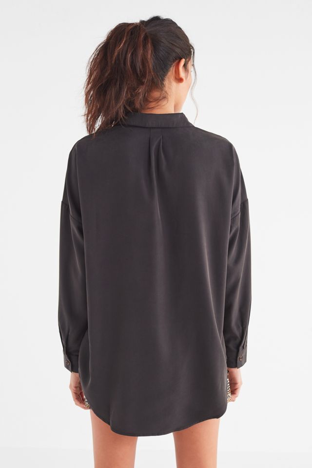 UO Draper túnica botones camisa delantera #1