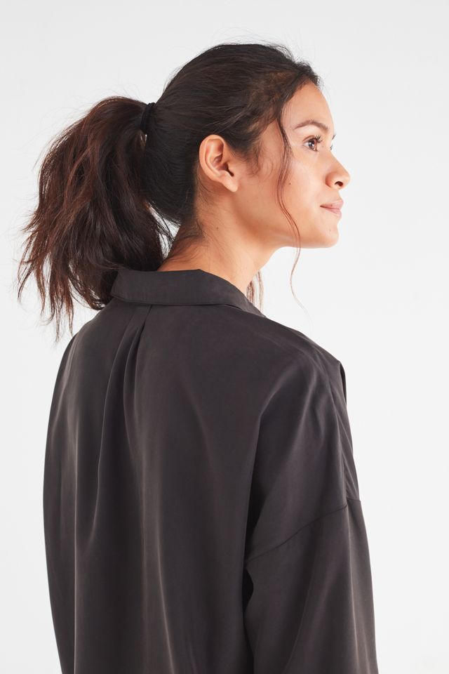 UO Draper túnica botones camisa delantera #3