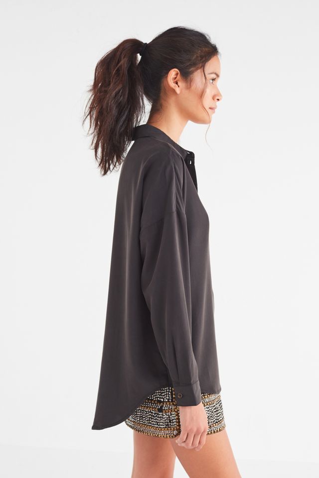 UO Draper túnica botones camisa delantera #4