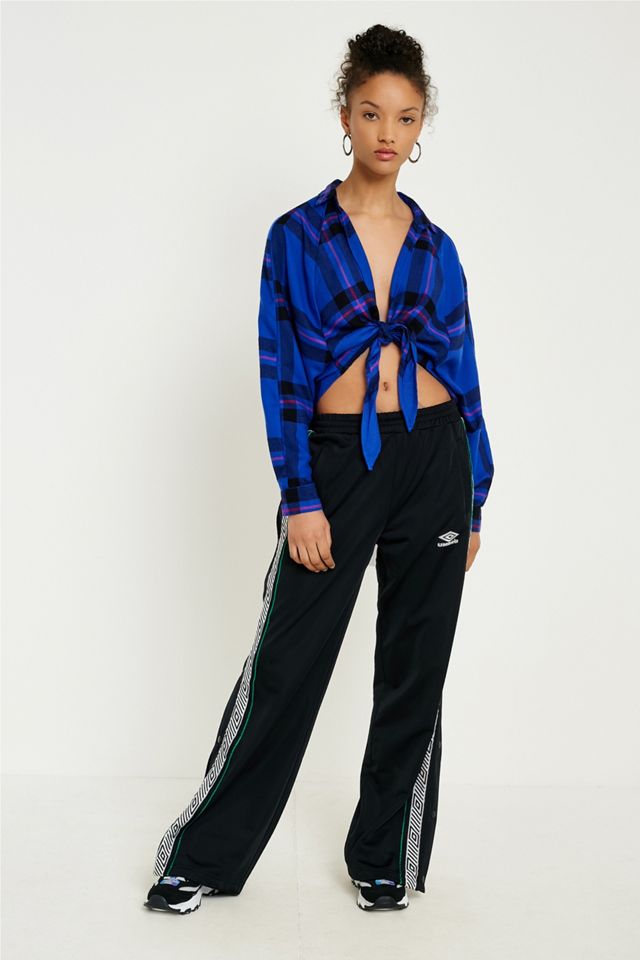 BDG Courtney Tie-Front Flannel Top #4