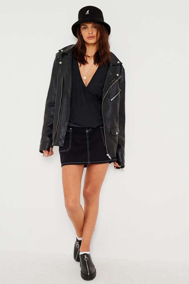 UO Satin Wrap Blouse #1