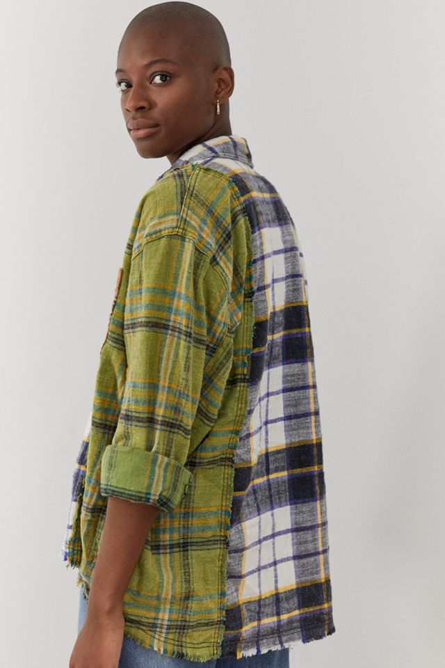 UO Kaden Raw Edge Check Shirt #1