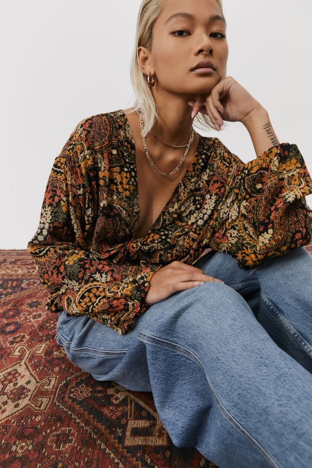 Free People Rosalie Wrap Top