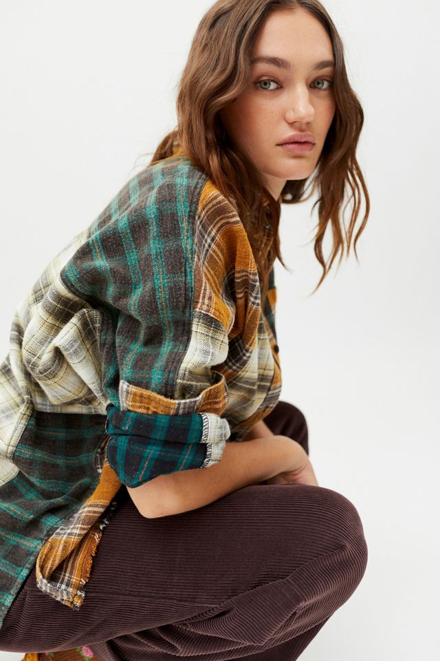 BDG – Patchwork-Flanellhemd „Ted“ in Braun #3