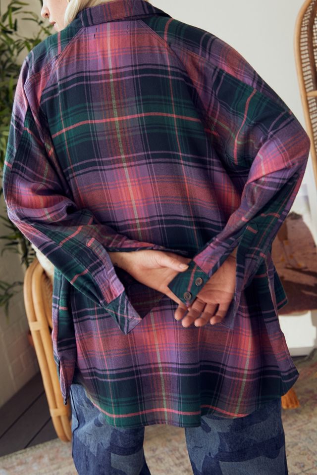 UO Brendan Camicia viola di flanella #2