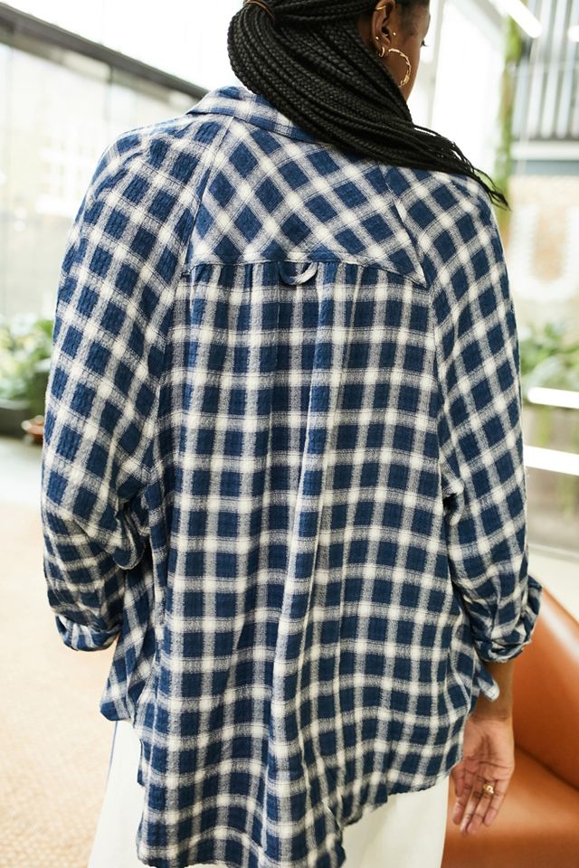 BDG Keanu Blue Flannel Shirt | Urban Outfitters UK