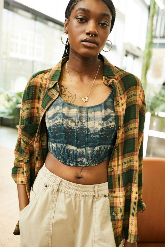 BDG Keanu Green Flannel Shirt | Urban Outfitters UK