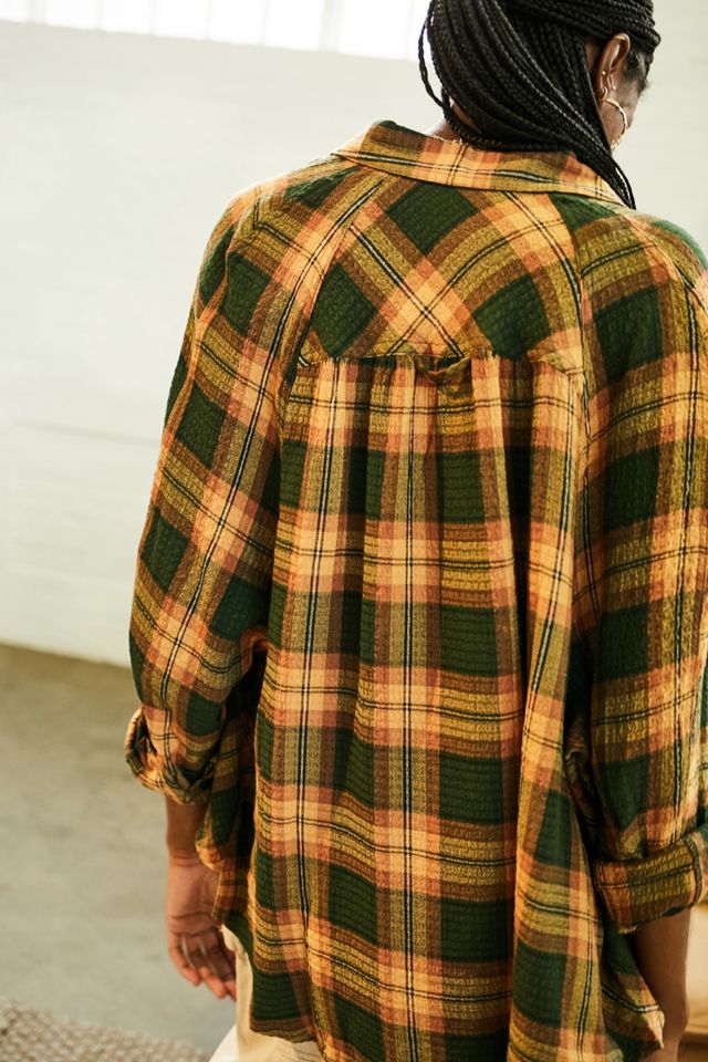 BDG Keanu Green Flannel Shirt | Urban Outfitters UK