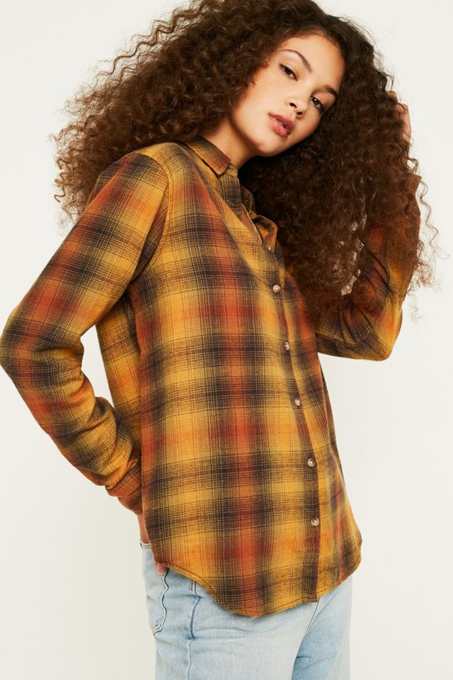 UO Eli Perfect Button-Through Flannel Shirt #1