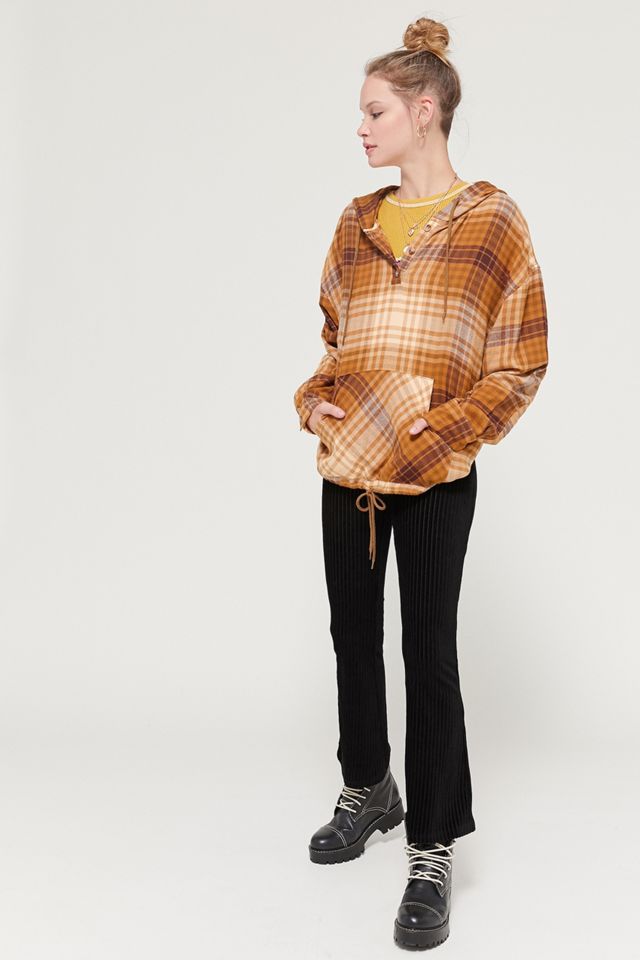 UO Alex Popover Check Sudadera con capucha de franela #1