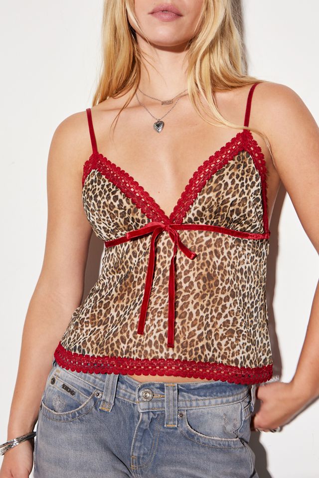UO Lana Leopard Print Cami #3