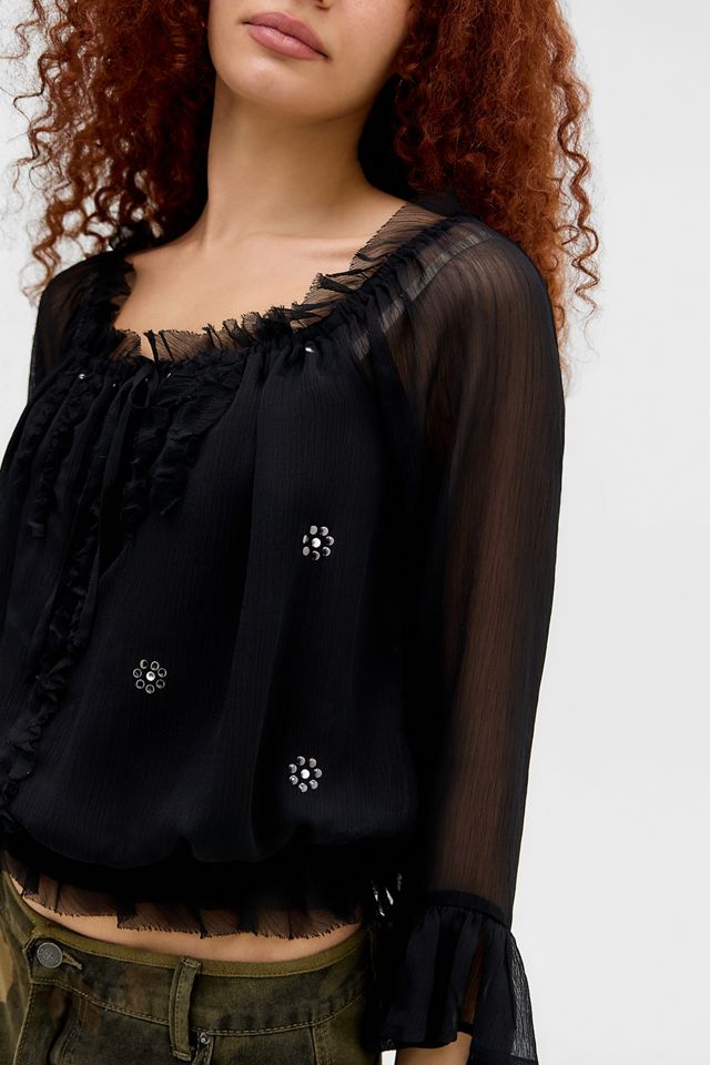 Kimchi Blue Studded Blouse #1