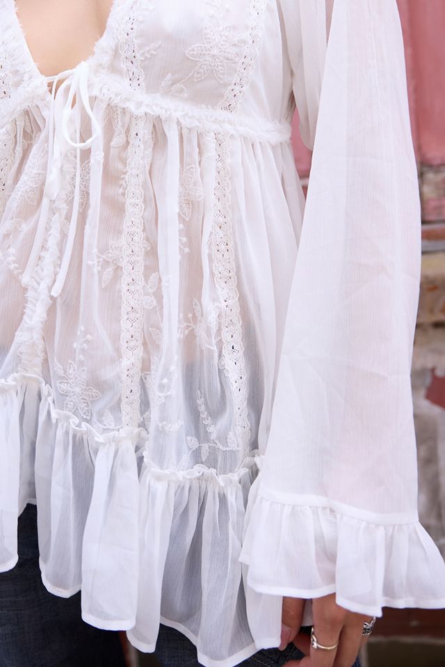 Kimchi Blue Belle Chiffon Tunic #1