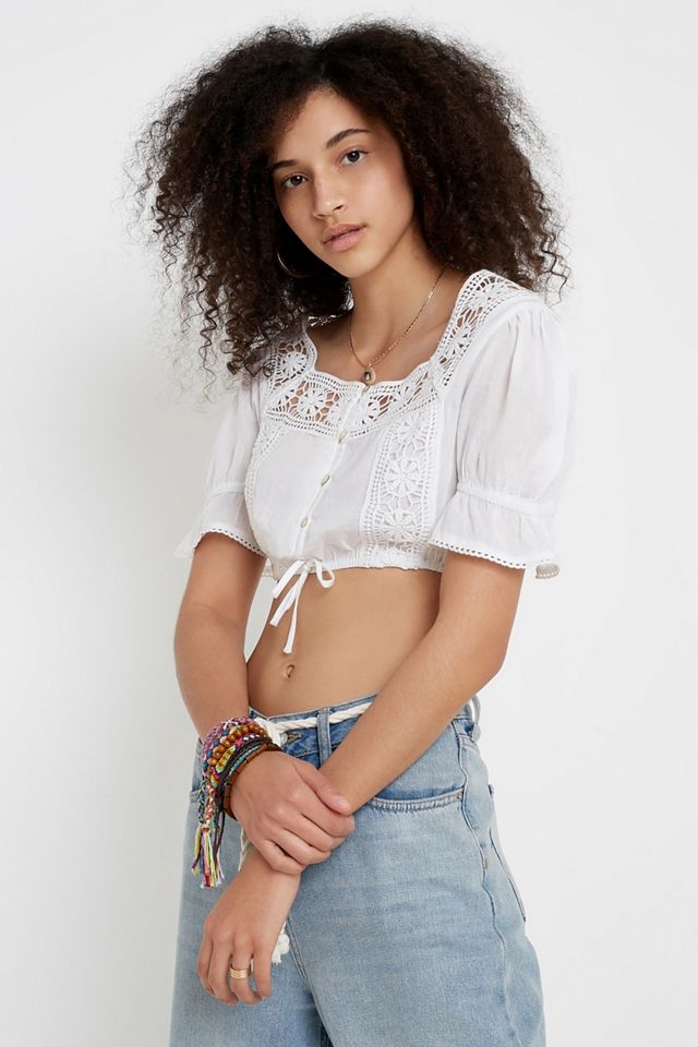 Detalle de encaje UO Blusa Pansy #3