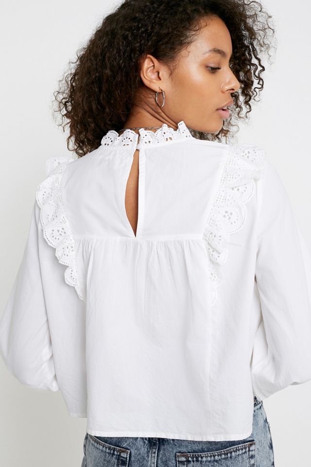 UO - Chemisier babydoll en broderie #2