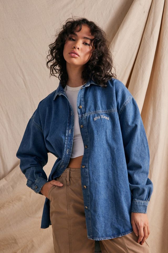 BDG Marley Oversized Denim Shirt | Urban Outfitters UK